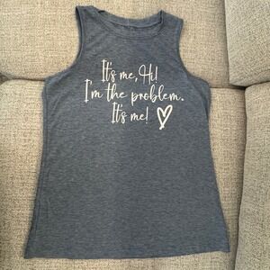 Graphic Taylor‎ Swift Song Tank Top Sleeveless Casual Top "It's Me Hi!" Size M